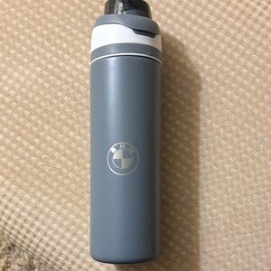 BMW Slate Gray Stainless Steel Travel Bottle. Never used
